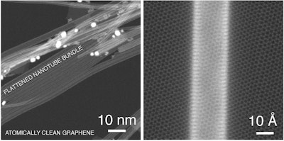 Graphene substrate improves conductivity of carbon nanotube network