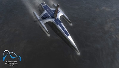 Unmanned, fully-autonomous ship that will cross the Atlantic