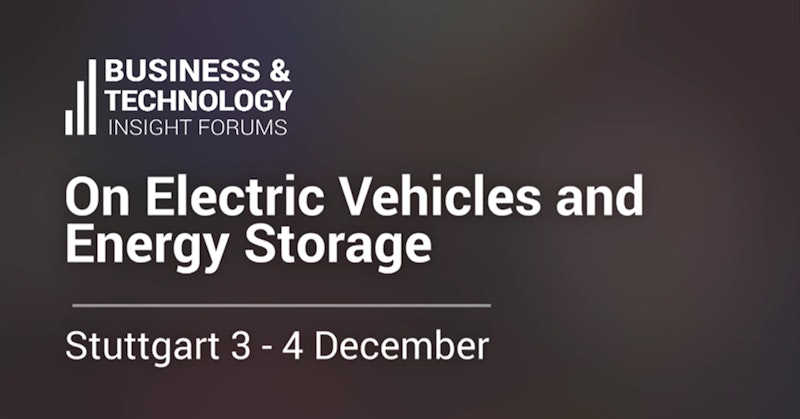 Business Insight Forums on Energy Storage and Electric Vehicles 2019