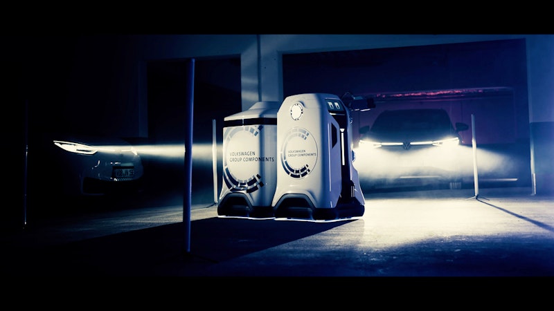 VW's Mobile Charging Robot Concept Moves Ahead