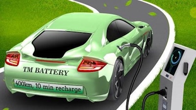 Inexpensive Battery Charges Rapidly for Electric Vehicles