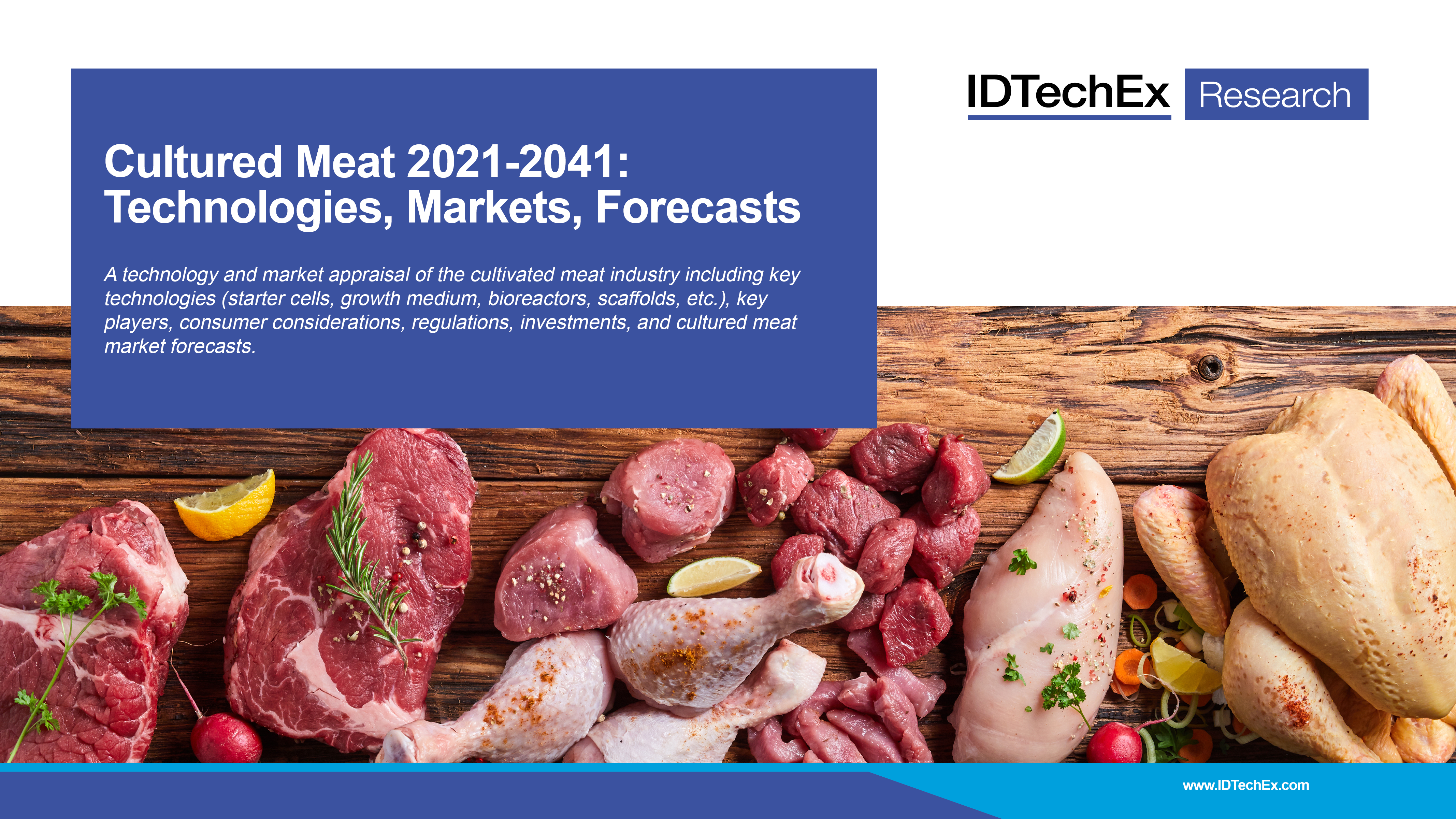 Cultured Meat 2021-2041: Technologies, Markets, Forecasts