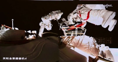 Chinese Astronauts Second Walk Outside Space Station
