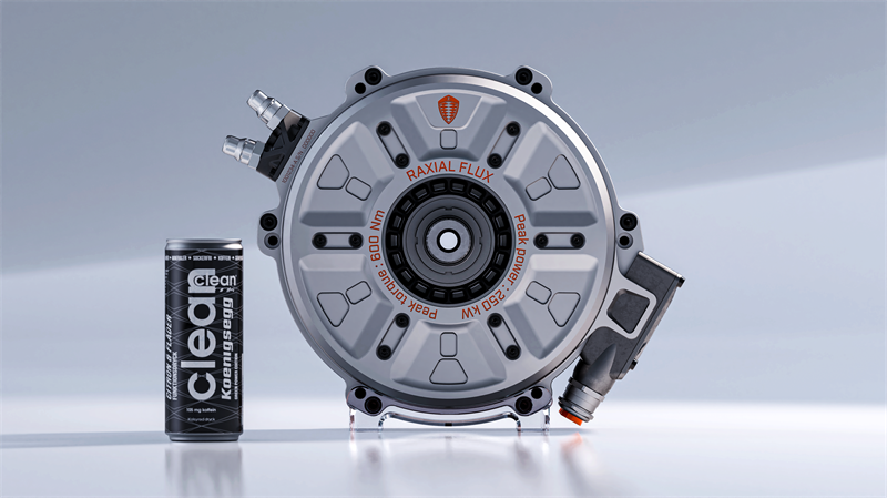 Koenigsegg's First E-Motor and EV-Drive Unit with Raxial Flux