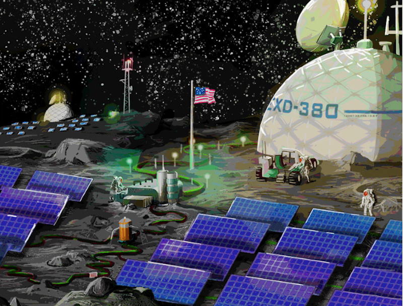 Microgrid for a Future Lunar Base
