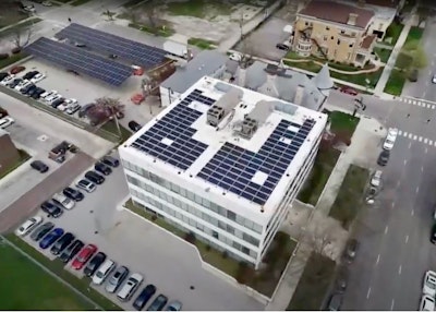 Terrasmart Solar Carport for Chicago's Largest Rooftop Solar System