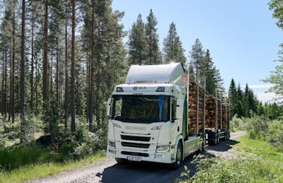 SCA's World-Unique Electric Timber Truck From Scania