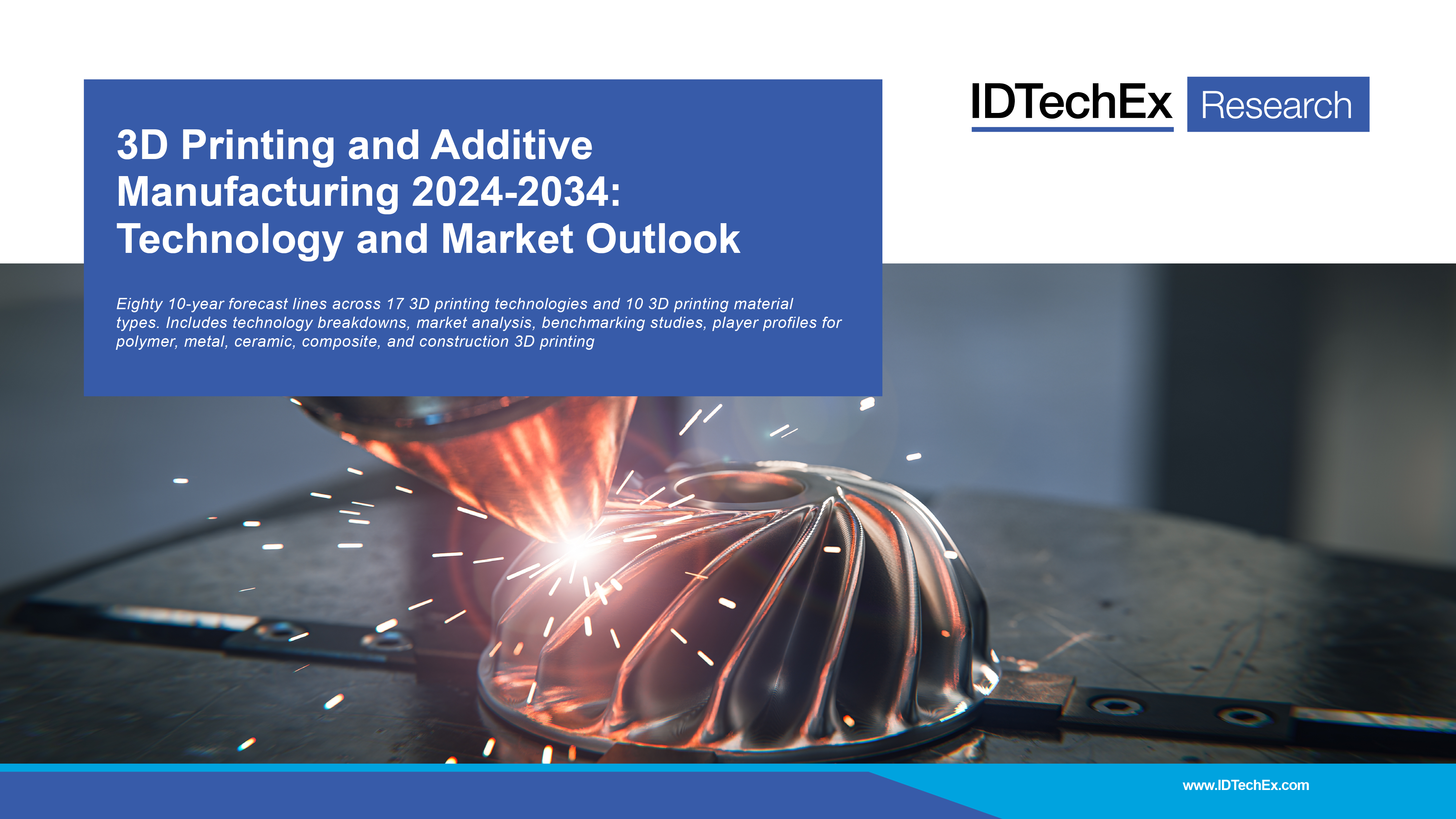 3D Printing and Additive Manufacturing 2024-2034: Technology and Market Outlook