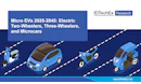 Micro EVs 2025-2045: Electric Two-Wheelers, Three-Wheelers, and Microcars
