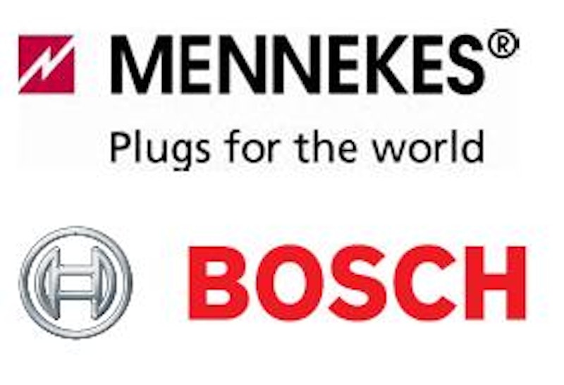 Charging Infrastructure For Evs Bosch And Mennekes Sign