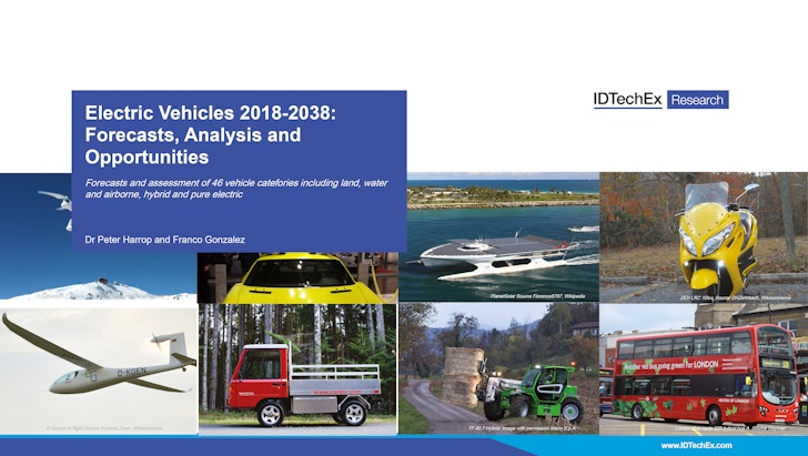 Electric Vehicles 2018 2038 Forecasts Ysis And Opportunities Electric Vehicles 2018 2038 Forecasts Ysis And Opportunities