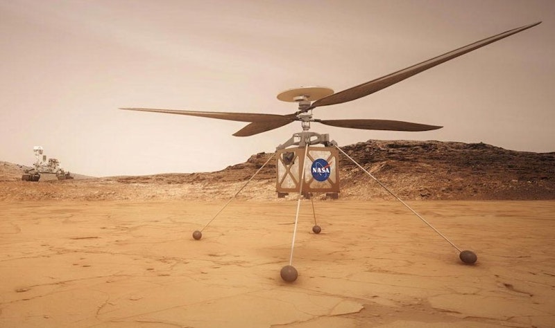 Mars Helicopter Attached To Nasa S Perseverance Rover Robotics Research