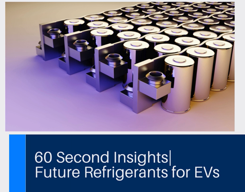 60 Second Insights: Future Refrigerant Materials for EVs | Advanced ...