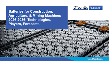 Batterie per macchine edili, agricole e minerarie 2026-2036: tecnologie, attori, previsioni