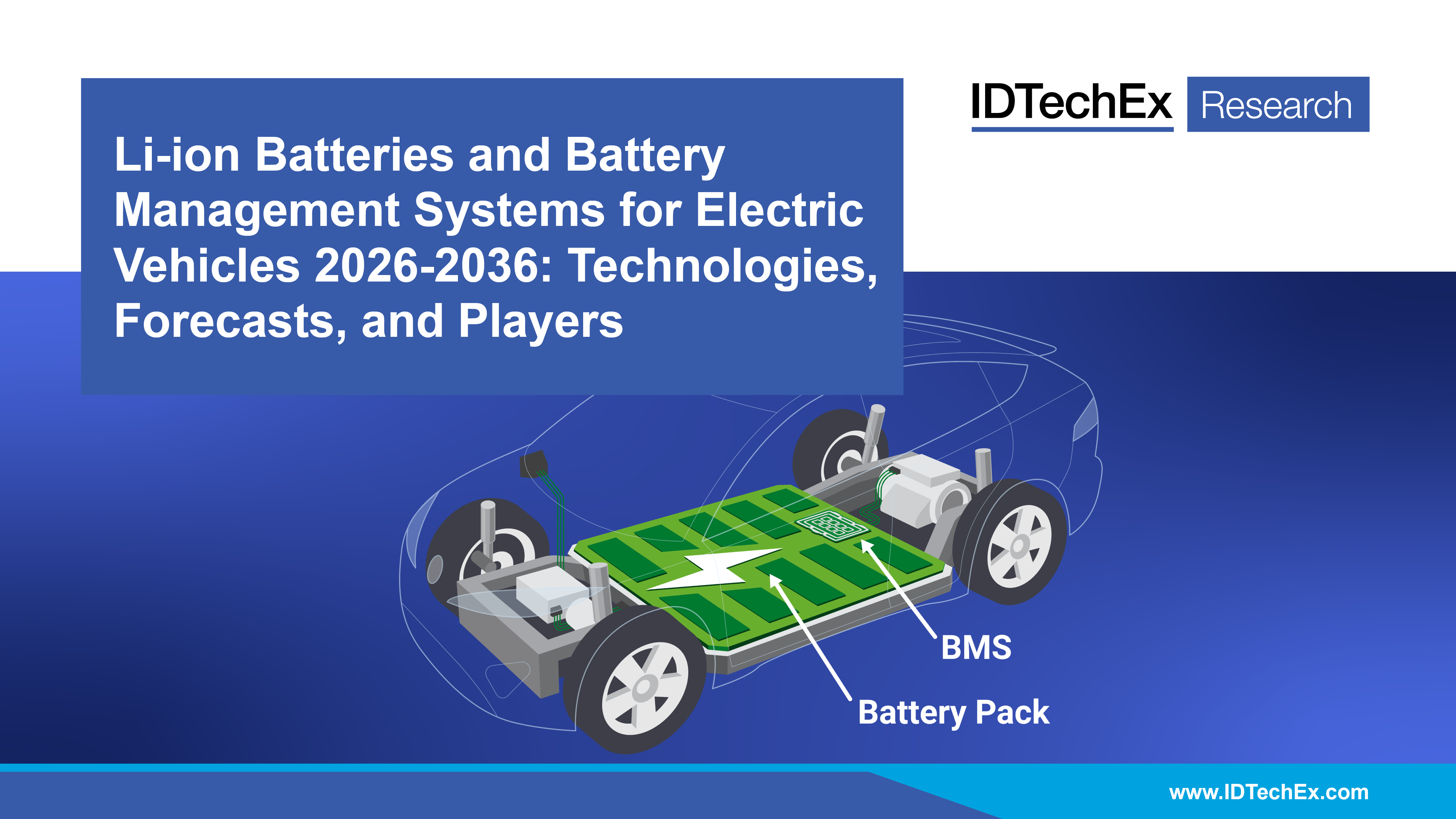 Li-ion Batteries and Battery Management Systems for Electric Vehicles 2026-2036: Technologies, Forecasts, and Players Cover